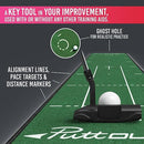 PuttOUT Medium Putting Mat - Perfect Your Golf Putting (7.9ft x 1.6ft)(Green)