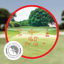 Bushnell Golf Pro X3+ Link Laser Rangefinder with Wind Speed, Slope & Elements Compensation | 1300-Yard Range, 7X Magnification, Dual Display, Visual JOLT & Magnetic Cart Mount