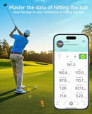 Skymons Portable Golf Launch Monitor, Simulators for Home & Training, Mobile Launch Monitor for Golf Swing Analysis, Tracker & Swing Analyzer, Indoor Outdoor Use, Up to 10 Hours Battery Life.
