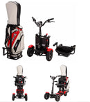 Electric Golf Scooter – Folding Four-Wheel - 800W, 36V Red