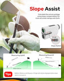 Golf Rangefinder with Slope, 1300 Yards Laser Range Finder for Hunting, 7.5X Magnification Flag Pole Locking Vibration Rechargeable Range Finders with Magnet Golf Accessories Gift for Men (Grey)
