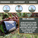 Astra Optix OTX2400B 6x21 2400yd Laser rangefinder for Hunting, Shooting and Golfing with Red OLED Display Fast 0.1s and Accurate +/-1 yd. Range Finder with Ballistics
