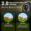 Golf Rangefinder with Slope & Magnetic Mount - High Precision Golf Distance Meter for Golfers,Flag Pole Locking Vibration, IP54, Ergonomic Design, Anti-Shake,Rechargeable Golf Accessories for Golfers