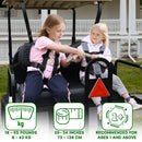 Urgown 5-Point Golf Cart Child Safety Harness – Gray/Black