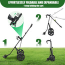 XDriveMax GC01 Foldable 2-Wheel Golf Pull Cart – Steel Frame