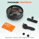 A2C Magnetic Golf Cart Fan – Rechargeable & Rotatable