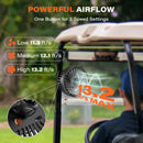 A2C Magnetic Golf Cart Fan – Rechargeable & Rotatable