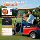AIPSET Rechargeable Golf Cart Fan with Remote