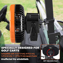 AIPSET Rechargeable Golf Cart Fan with Remote