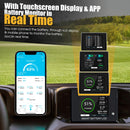 AOUSK 48V 105Ah Lithium Golf Cart Battery Kit - Charger & App