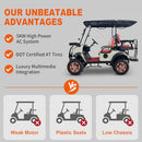 ATS POWER White 4-Seater Electric Shuttle Cart