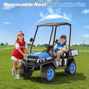 AceCruisers Kids 2-Seater Electric Golf Cart Ride-On - Blue