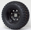 All Terrain Golf Cart Tire & Black Steel Wheel Set 23x10.5-12"