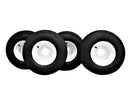 Antego 18x8.50-8 Golf Cart Tire & White Wheel Set