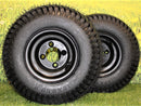 Antego Matte Black Golf Cart Wheel & Turf Tire Set