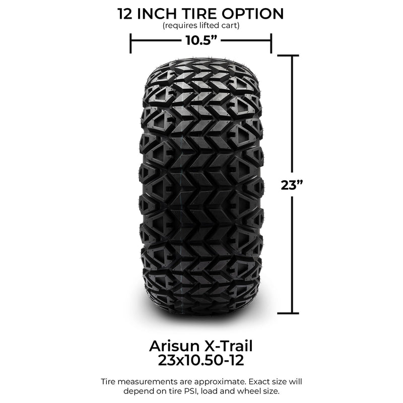 Arisun X-Trail 23” Golf Cart Tires (Set of 4, 6-Ply)