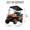AttachXPro Electric Golf Cart with Touchscreen & Safety Charger