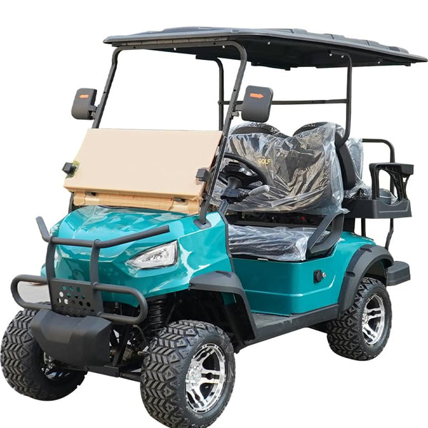AttachXPro Electric Golf Cart with Touchscreen & Safety Charger