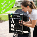 BEUTFQL Metal Golf Stroller Club Holder Attachment