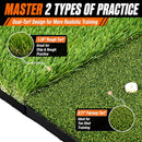 BIRDIEBLAST Dual-Turf Golf Hitting Mat