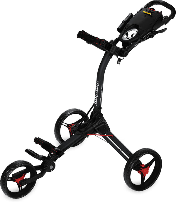 Bag Boy Compact 3 Push Cart – Easy Fold with Storage Console