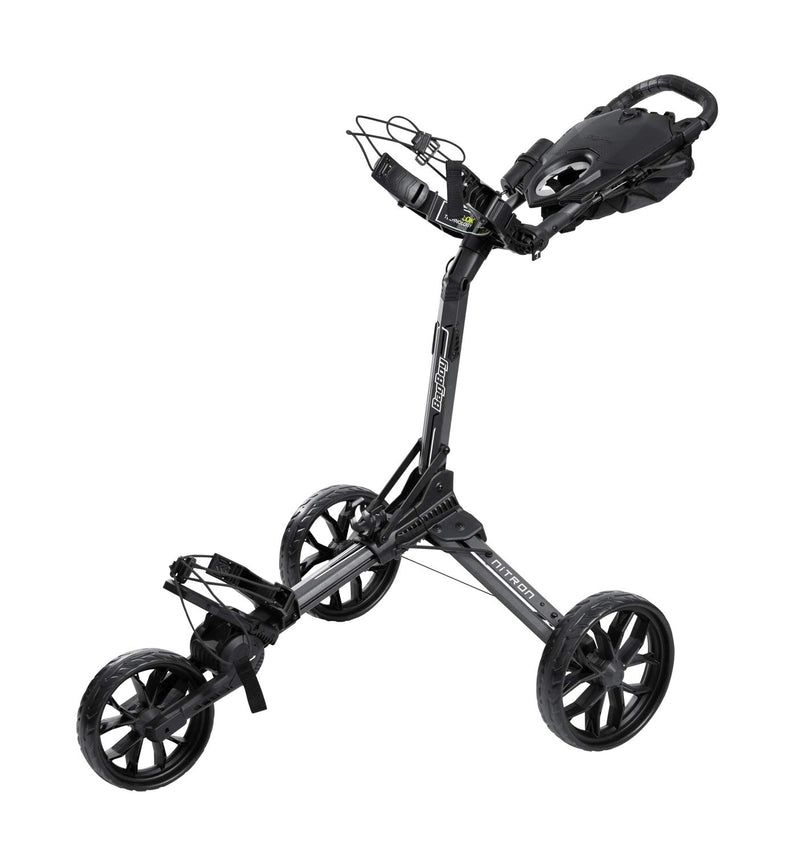Bag Boy Nitron Auto-Open Golf Push Cart – Lightweight, 3-Wheel