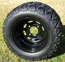 Black 10” Steel Wheels with 18” All-Terrain DOT Tires (Set of 4)