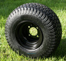 Black Steel Golf Cart Wheels with 18” Turf Tires – Set of 4 18x8.50-8