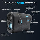 Bushnell Tour V6 Shift Golf Rangefinder - Black