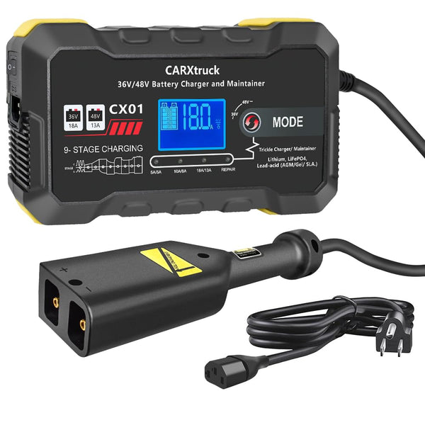 CARXtruck Dual-Voltage Golf Cart Charger – EZGO TXT Compatible