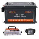 CHINS 36V 105Ah Lithium Touch Screen Golf Cart Battery
