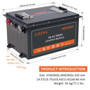 CHINS 36V 105Ah Lithium Touch Screen Golf Cart Battery
