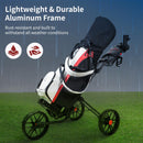 CaddyTek CaddyLite Lightweight 3-Wheel Golf Push Cart