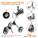 Caddytek Auto-Fold 4-Wheel Golf Cart – Swivel Front & Lightweight Frame