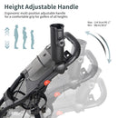 Caddytek CaddyCruiser One V8 – Lightweight 4-Wheel Golf Push Cart