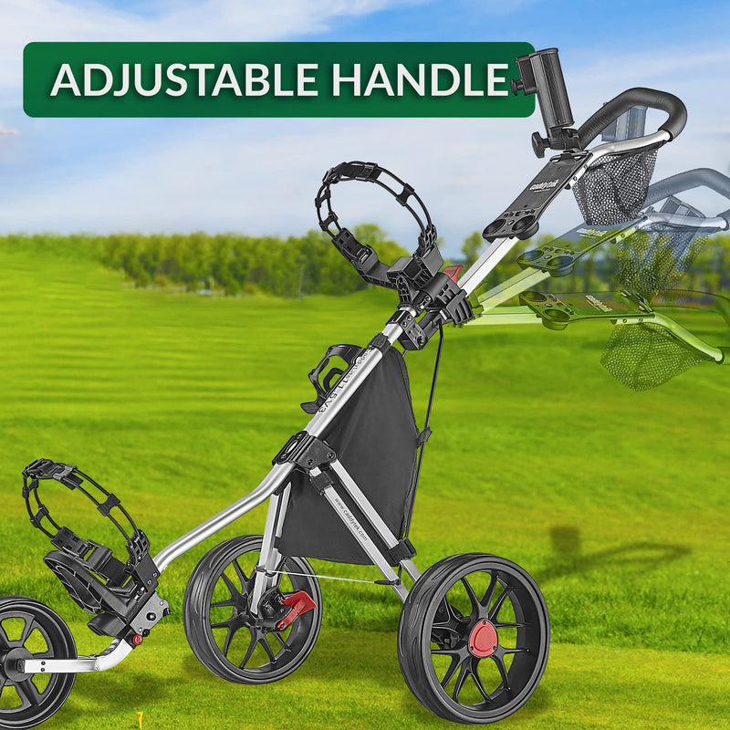 Caddytek CaddyLite 3-Wheel Folding Golf Push Cart