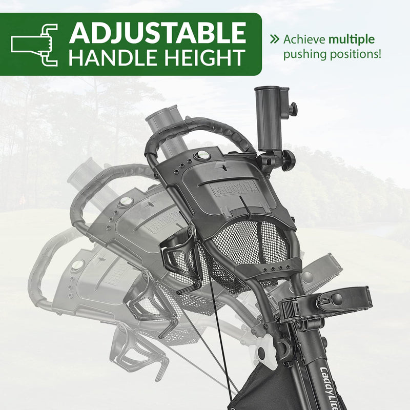 Caddytek CaddyLite EZ V8 Golf Push Cart – 3-Wheel Folding Cart