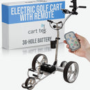 Cart-Tek Yellowstone Remote Golf Push Cart – Silver