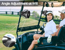 Clip-On Rechargeable Golf Cart Fan with 360° Pivot – Black