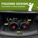 Clyvira 4-Wheel Folding Golf Cart with Brake & Storage