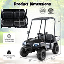 Costzon 24V Kids Ride-On Golf Cart with Remote & Trunk