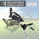 Cube 3-Wheel Compact Golf Push Cart with Umbrella Holder