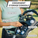 Cube 3-Wheel Compact Golf Push Cart with Umbrella Holder