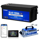 DC HOUSE 36V Lithium Battery Kit with Charger & Monitor