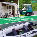 DJLBERMPW 4-Pack 12V Lithium Golf Cart Battery Set (100Ah Each)