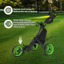 Druids Lightweight 3-Wheel Golf Push Cart with Storage & Cooler