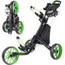 EASEGO 3-Wheel Folding Golf Push Cart – Lime Green