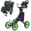 EASEGO SuperLite 4-Wheel Golf Push Cart – Lime Green