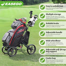 EASEGO SuperLite 4-Wheel Golf Push Cart – Lime Green