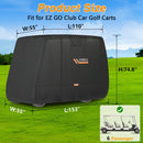 EVRBUL 6-Passenger Golf Cart Cover with Zippered Doors